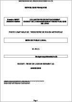 2018 - Budget supplémentaire