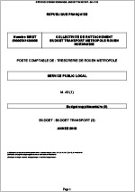 2018 - Budget supplémentaire